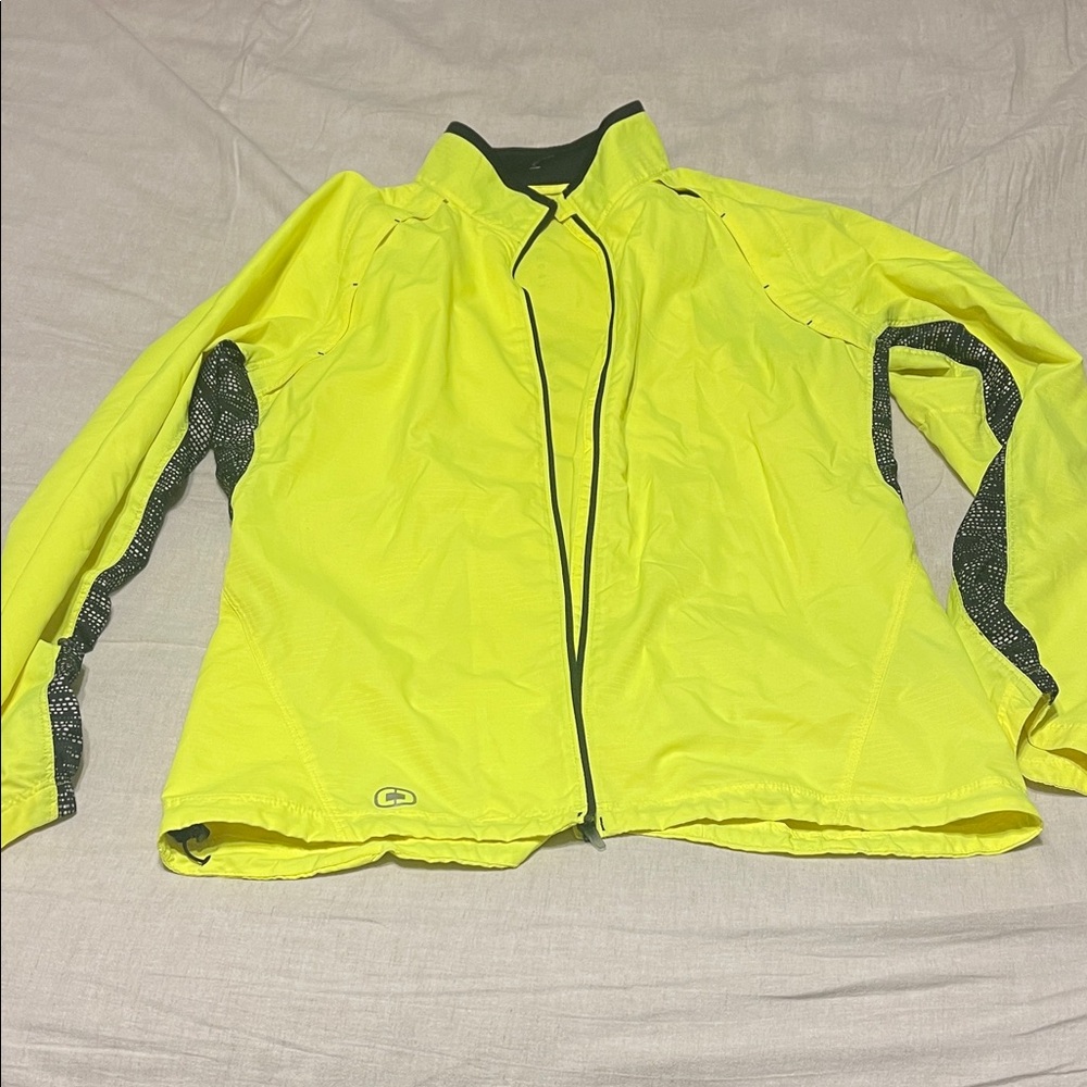 Bright Yellow Zip-Up Jacket
